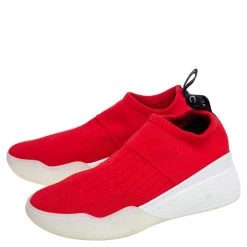 Stella McCartney Red Knit Fabric Slip On Sneakers Size 36 For Women -Stella McCartney Sales luxury women stella mccartney new shoes p489346 006