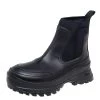 Stella McCartney Black Faux Leather And Fabric Chelsea Boots Size 39 For Women -Stella McCartney Sales luxury women stella mccartney new shoes p504949 003