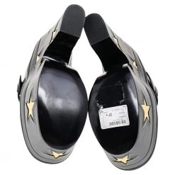 Stella McCartney Black/Gold Faux Leather Star Platform Sandals Size 37.5 For Women 15 Stella McCartney Black/Gold Faux Leather Star Platform Sandals Size 37.5 For Women -Stella McCartney Sales luxury women stella mccartney new shoes p526206 004