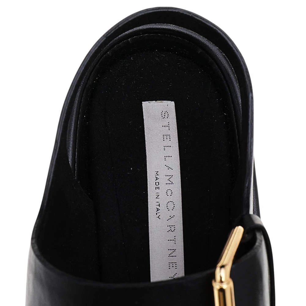 Stella McCartney Black/Gold Faux Leather Star Platform Sandals Size 37.5 For Women 9 Stella McCartney Black/Gold Faux Leather Star Platform Sandals Size 37.5 For Women - Image 7