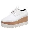Stella McCartney White Faux Leather Elyse Platform Sneakers Size 36 For Women -Stella McCartney Sales luxury women stella mccartney new shoes p535835 001