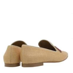 Stella McCartney Beige Woven Fabric Embellishment Tatami Flats Size 37.5 For Women -Stella McCartney Sales luxury women stella mccartney new shoes p55496 005