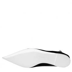 Stella McCartney White Leather Slingback With Zip Flats Size IT 38.5 For Women -Stella McCartney Sales luxury women stella mccartney new shoes p599244 004