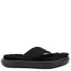 Stella McCartney Black Air Thong Mules With Faux Fur Flats Size IT 36 For Women -Stella McCartney Sales luxury women stella mccartney new shoes p599258 001