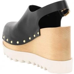 Stella McCartney Black Faux Leather Elyse Sabot With Back Strap Pumps Size IT 36 For Women 8 Stella McCartney Black Faux Leather Elyse Sabot With Back Strap Pumps Size IT 36 For Women -Stella McCartney Sales luxury women stella mccartney new shoes p599263 003