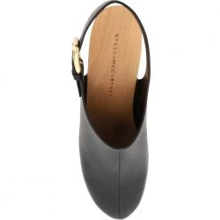 Stella McCartney Black Faux Leather Elyse Sabot With Back Strap Pumps Size IT 39 For Women 7 Stella McCartney Black Faux Leather Elyse Sabot With Back Strap Pumps Size IT 39 For Women -Stella McCartney Sales luxury women stella mccartney new shoes p599266 002