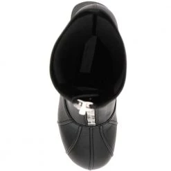 Stella McCartney Black Leather Groove Stretch Ankle Boots Size IT 37 For Women -Stella McCartney Sales luxury women stella mccartney new shoes p599275 002