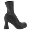 Stella McCartney Black Leather Groove Stretch Ankle Boots Size IT 38 For Women -Stella McCartney Sales luxury women stella mccartney new shoes p599276 002