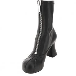 Stella McCartney Black Leather Groove Stretch Ankle Boots Size IT 38 For Women -Stella McCartney Sales luxury women stella mccartney new shoes p599276 003