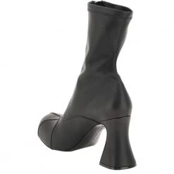 Stella McCartney Black Leather Groove Stretch Ankle Boots Size IT 38 For Women -Stella McCartney Sales luxury women stella mccartney new shoes p599276 004