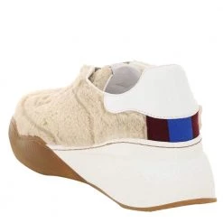 Stella McCartney Beige Leather Loop Faux Fur Sneakers Size IT 37 For Women -Stella McCartney Sales luxury women stella mccartney new shoes p599285 004