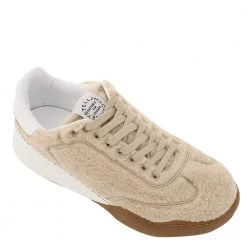 Stella McCartney Beige Leather Loop Faux Fur Sneakers Size IT 37 For Women -Stella McCartney Sales luxury women stella mccartney new shoes p599285 005