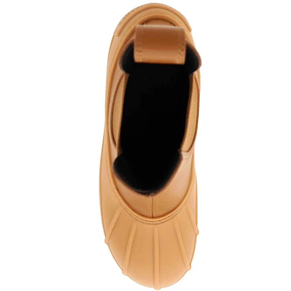 Stella McCartney Brown/White Leather Rubber Duck City Chelsea Boots Size IT 39 For Women 4 Stella McCartney Brown/White Leather Rubber Duck City Chelsea Boots Size IT 39 For Women - Image 2