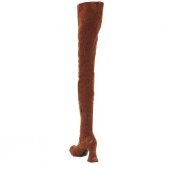 Stella McCartney Orange Leather Fabric Duck City Glitter Over-The-Knee Boots Size IT 37 For Women 9 Stella McCartney Orange Leather Fabric Duck City Glitter Over-The-Knee Boots Size IT 37 For Women -Stella McCartney Sales luxury women stella mccartney new shoes p599293 002