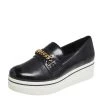 Stella McCartney Black Faux Leather Chain Link Slip On Sneakers Size 41 For Women 2 Stella McCartney Black Faux Leather Chain Link Slip On Sneakers Size 41 For Women -Stella McCartney Sales luxury women stella mccartney new shoes p601716 006