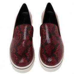 Stella McCartney Red/Black Faux Snakeskin Platform Sneakers Size 41 For Women -Stella McCartney Sales luxury women stella mccartney new shoes p616408 005