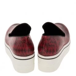 Stella McCartney Red/Black Faux Snakeskin Platform Sneakers Size 41 For Women -Stella McCartney Sales luxury women stella mccartney new shoes p616408 006