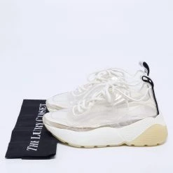 Stella McCartney White PVC And Faux Leather Eclypse Sneakers Size 36 For Women -Stella McCartney Sales luxury women stella mccartney new shoes p622758 001