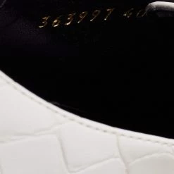 Stella McCartney White Croc Embossed Faux Leather Elyse Platform Sneakers Size 40 For Women -Stella McCartney Sales luxury women stella mccartney new shoes p652011 002