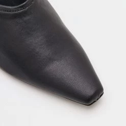 Stella McCartney Black Faux Leather Mid Heel Chain Ankle Strap Pumps Size 36.5 For Women -Stella McCartney Sales luxury women stella mccartney new shoes p685928 009