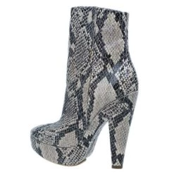 Stella McCartney Snake Effect Faux Leather Ankle Boots Size 37 For Women -Stella McCartney Sales luxury women stella mccartney new shoes p8164 003