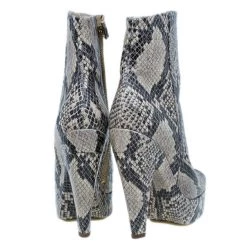 Stella McCartney Snake Effect Faux Leather Ankle Boots Size 37 For Women -Stella McCartney Sales luxury women stella mccartney new shoes p8164 006