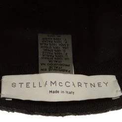 Stella McCartney Black Straw And Faux Python Baseball Cap Size 57 For Women -Stella McCartney Sales luxury women stella mccartney new travel p81357 0005