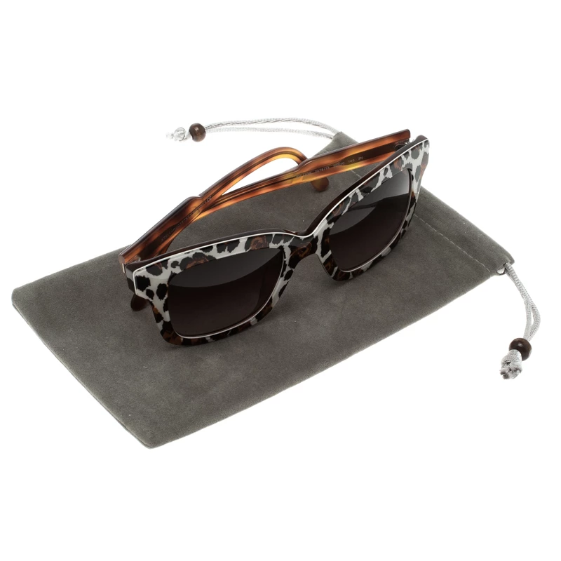 Stella McCartney Brown SM4039 Wayfarer Sunglasses For Women 9 Stella McCartney Brown SM4039 Wayfarer Sunglasses For Women - Image 7