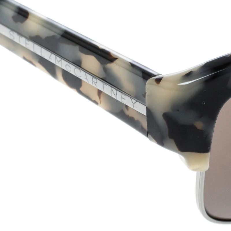 Stella McCartney Grey Tortoise/Black SM4044 Wayfarer Sunglasses For Women 6 Stella McCartney Grey Tortoise/Black SM4044 Wayfarer Sunglasses For Women - Image 4