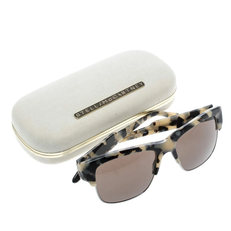 Stella McCartney Grey Tortoise/Black SM4044 Wayfarer Sunglasses For Women 9 Stella McCartney Grey Tortoise/Black SM4044 Wayfarer Sunglasses For Women - Image 7