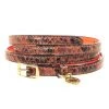 Stella McCartney Orange Python Print Skinny Belt 80 CM For Women -Stella McCartney Sales luxury women stella mccartney used accessories p20334 001