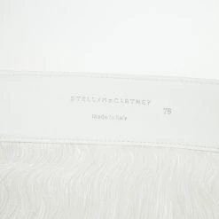 Stella McCartney Wide White Faux Leather And Fringe Belt Size 75 CM For Women -Stella McCartney Sales luxury women stella mccartney used accessories p21067 003