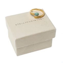 Stella McCartney Matchstick Enamel Gold Tone Ring Size 54 For Women -Stella McCartney Sales luxury women stella mccartney used accessories p230403 006