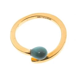 Stella McCartney Matchstick Enamel Gold Tone Ring Size 54 For Women -Stella McCartney Sales luxury women stella mccartney used accessories p230403 007