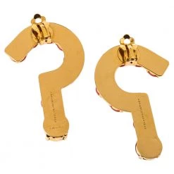 Stella McCartney Resin Question Mark Gold Tone Pendant Necklace And Earrings Set For Women -Stella McCartney Sales luxury women stella mccartney used accessories p352264 005