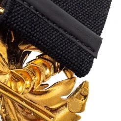 Stella McCartney Black Canvas Palm Tree Buckle Belt 80 CM For Women -Stella McCartney Sales luxury women stella mccartney used accessories p390672 003