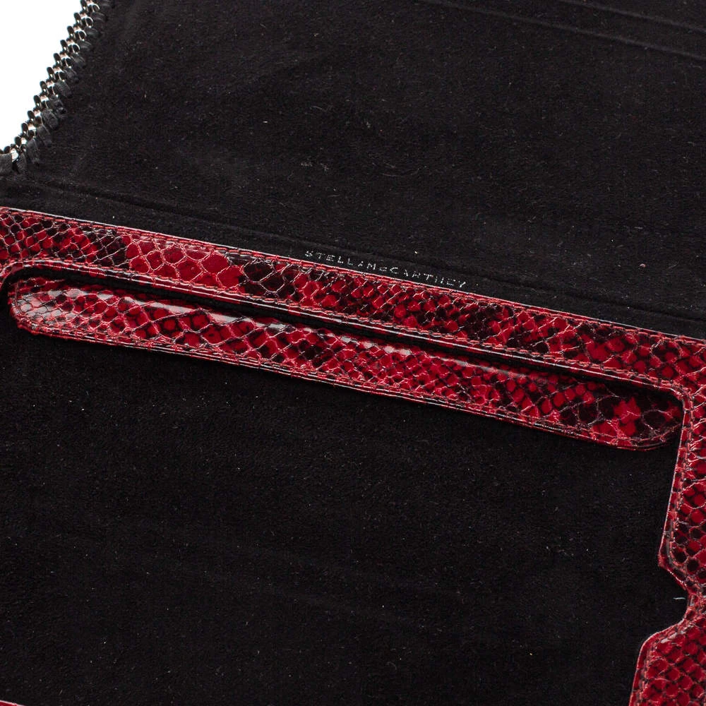 Stella McCartney Red Python Print Faux Leather Falabella IPad Holder For Women 4 Stella McCartney Red Python Print Faux Leather Falabella IPad Holder For Women - Image 2
