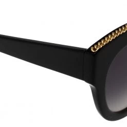 Stella McCartney Black & Gold / Grey Gradient SC0018S Cat Eye Sunglasses For Women -Stella McCartney Sales luxury women stella mccartney used accessories p421495 005