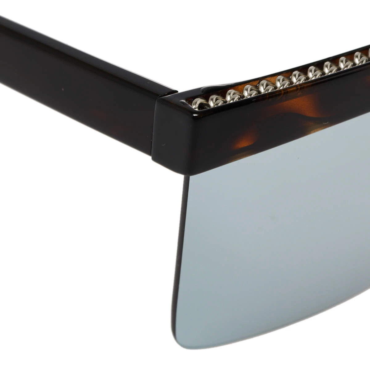 Stella McCartney Brown Tortoise/Blue SC0148S Shield Sunglasses For Women 6 Stella McCartney Brown Tortoise/Blue SC0148S Shield Sunglasses For Women - Image 4