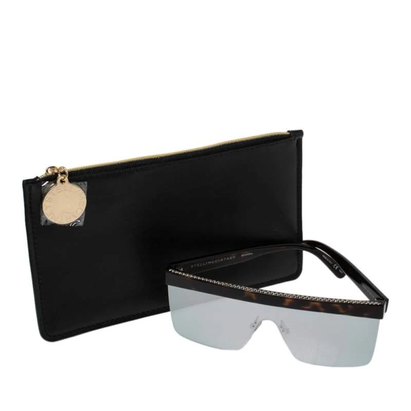 Stella McCartney Brown Tortoise/Blue SC0148S Shield Sunglasses For Women 9 Stella McCartney Brown Tortoise/Blue SC0148S Shield Sunglasses For Women - Image 7