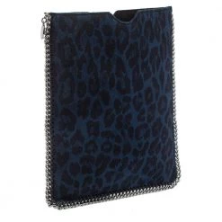 Stella McCartney Blue/Black Leopard Print Faux Leather Falabella IPad Case For Women 14 Stella McCartney Blue/Black Leopard Print Faux Leather Falabella IPad Case For Women -Stella McCartney Sales luxury women stella mccartney used accessories p460982 001