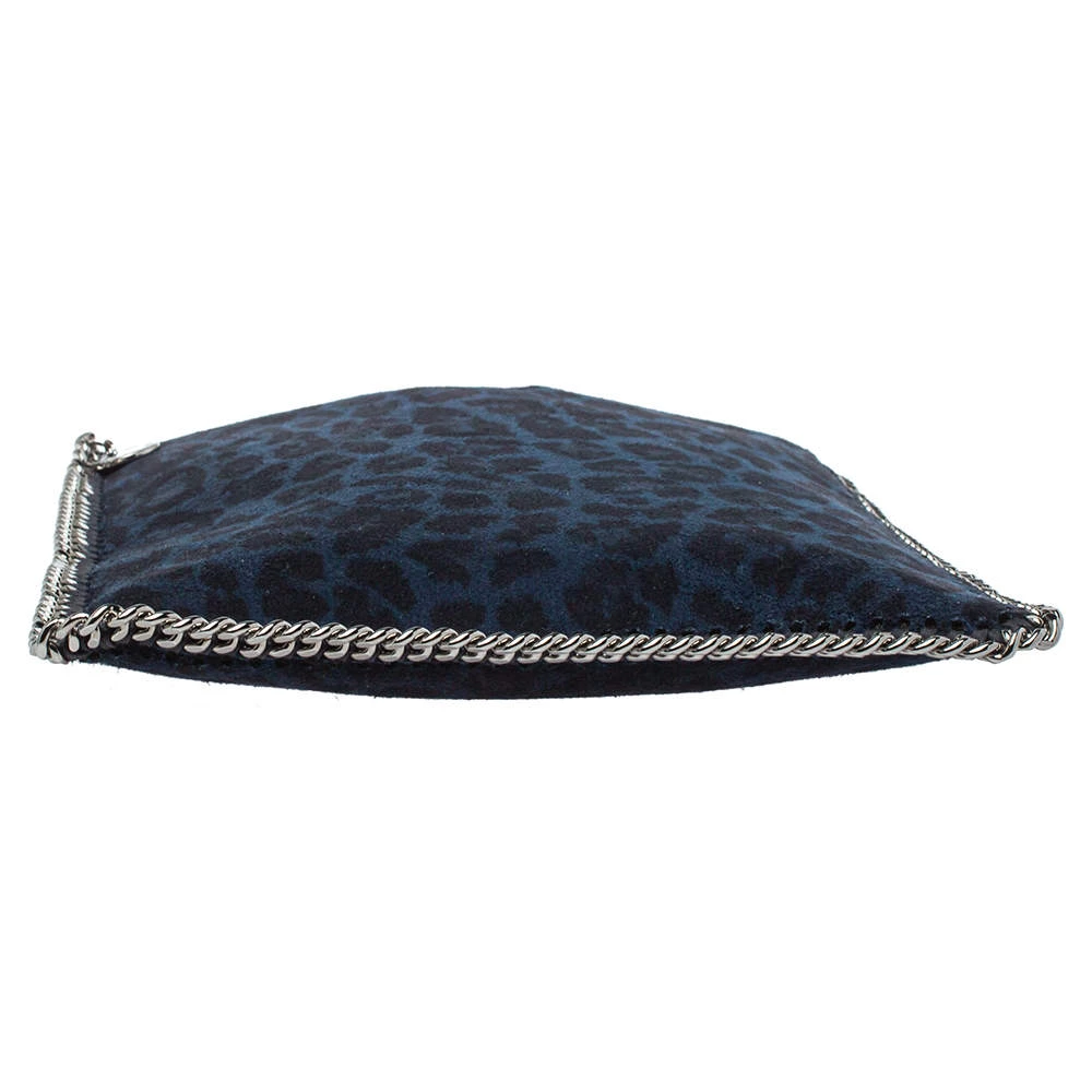 Stella McCartney Blue/Black Leopard Print Faux Leather Falabella IPad Case For Women 8 Stella McCartney Blue/Black Leopard Print Faux Leather Falabella IPad Case For Women - Image 6