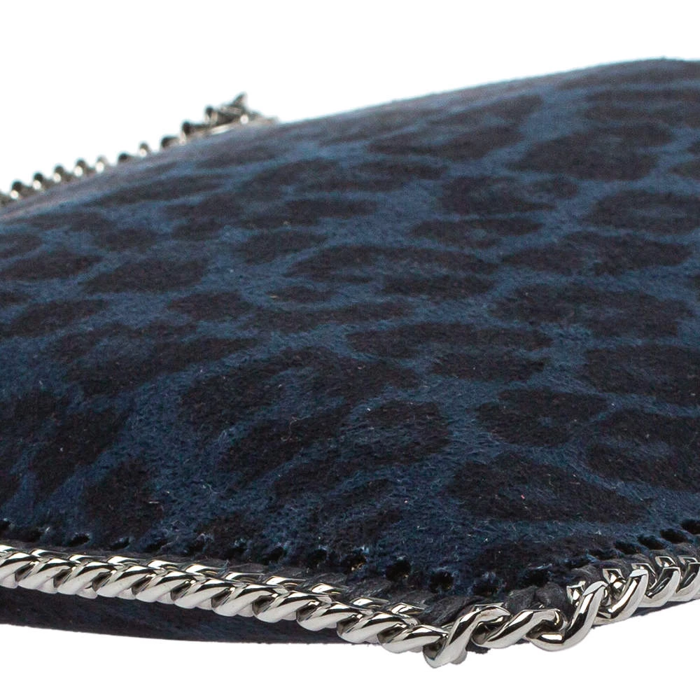 Stella McCartney Blue/Black Leopard Print Faux Leather Falabella IPad Case For Women 12 Stella McCartney Blue/Black Leopard Print Faux Leather Falabella IPad Case For Women - Image 10