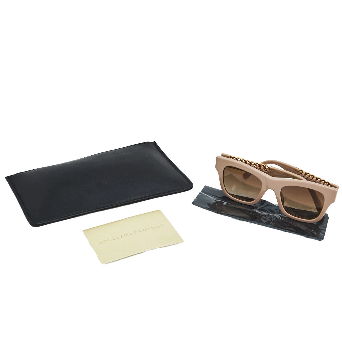 Stella McCartney Powder Pink/ Brown Gradient SC0011S Square Sunglasses For Women 9 Stella McCartney Powder Pink/ Brown Gradient SC0011S Square Sunglasses For Women - Image 7