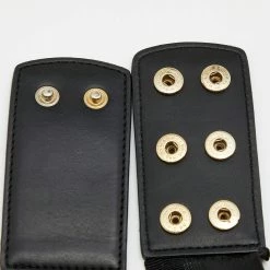 Stella McCartney Black Faux Leather Gold Tone Metal Plate Waist Belt S For Women -Stella McCartney Sales luxury women stella mccartney used accessories p656797 002