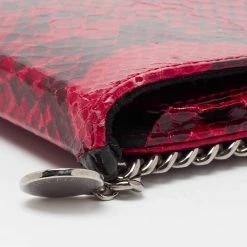 Stella McCartney Red Faux Python Leather Falabella IPad 2 Case Holder For Women -Stella McCartney Sales luxury women stella mccartney used accessories p668318 007