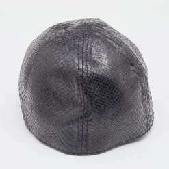 Stella McCartney Black Snake Embossed Faux Leather Baseball Cap For Women -Stella McCartney Sales luxury women stella mccartney used accessories p669437 002
