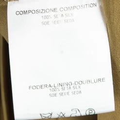 Stella McCartney Dull Gold Satin Pleated Long Sleeve Dress S For Women -Stella McCartney Sales luxury women stella mccartney used clothes p102090 0007