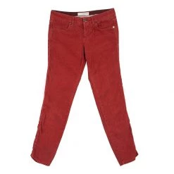Stella McCartney Red Slim Fit Corduroy Pants M For Women