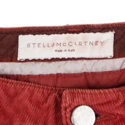 Stella McCartney Red Slim Fit Corduroy Pants M For Women -Stella McCartney Sales luxury women stella mccartney used clothes p102663 004